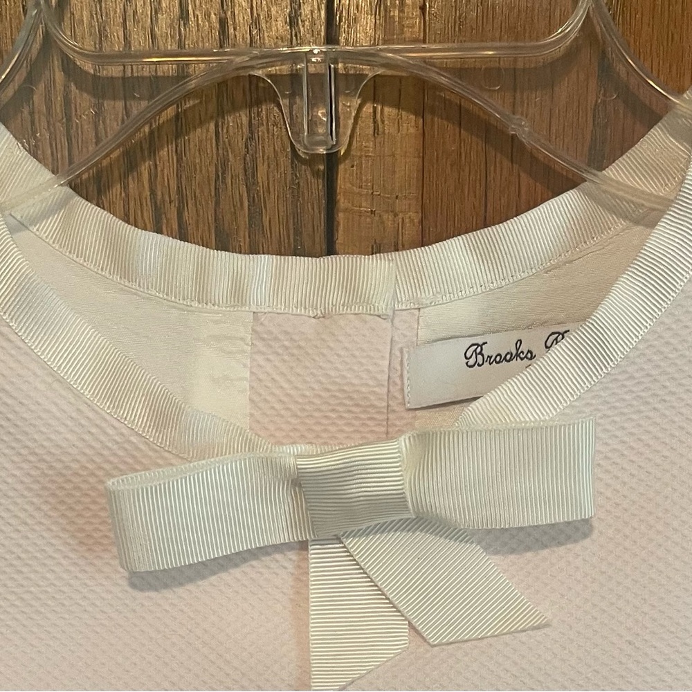 Brooks Brothers Light Pink Dress Trimmed With Ribbon - Picture 2 of 9
